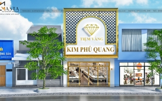 Thiết kế tiệm vàng Kim Phú Quang, Bình Dương